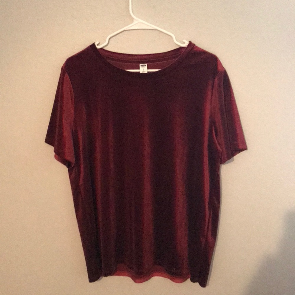 Red velvet top